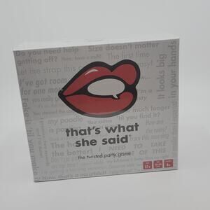 That's What She Said A Twisted Party Game Card Game. New & Sealed